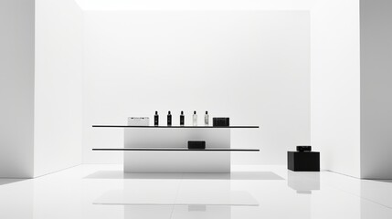 glassy background for product presentation generated by AI tool