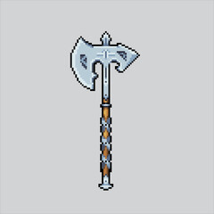 Pixel art illustration axe. Pixelated axe tools. axe weapon and tools
icon pixelated for the pixel art game and icon for website and video game.
old school retro.
