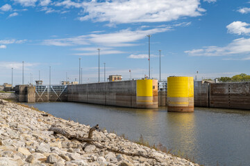 Granite City Lock and Dam - Chain of Rocks Bypass Canal of Mississippi River