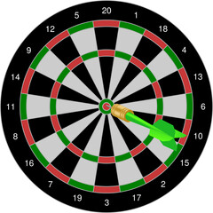 dart on target with success vector