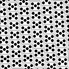 There are many identical five-point faces of the playing side of the cube or figure.