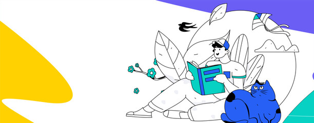 24 solar terms: Beginning of spring, rain, awakening of insects, spring breeze, Qingming Festival, Grain Rain, flat character vector concept operation hand-drawn illustration
