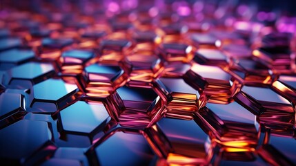 Obraz premium Futuristic Hexagonal Net Background , Background Image,Desktop Wallpaper Backgrounds, Hd