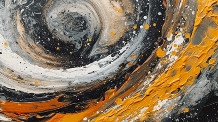 Abstract art splash, watercolor ink twirl background. Vector Illustration.
