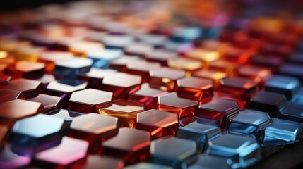 Obraz premium Gradient Hexagonal Background , Background Image,Desktop Wallpaper Backgrounds, Hd