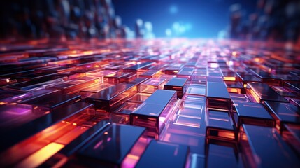 Obraz premium Gradient Technology Futuristic Background, Background Image,Desktop Wallpaper Backgrounds, Hd