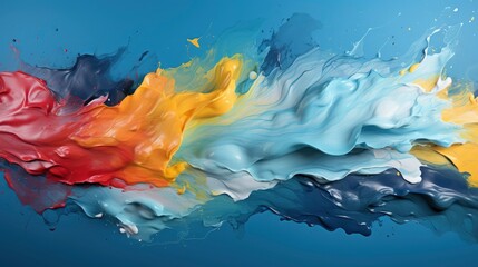 Fototapeta na wymiar Hand Painted Blue Background , Background Image,Desktop Wallpaper Backgrounds, Hd