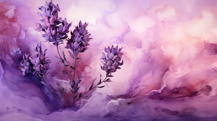 Watercolor Digital Lavender Background , Background Image,Desktop Wallpaper Backgrounds, Hd