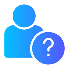 question mark gradient icon