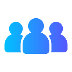 teamwork gradient icon