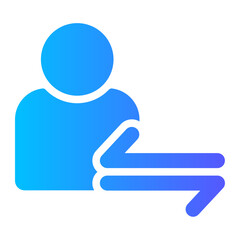 transfer gradient icon