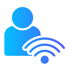 wireless gradient icon