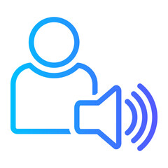 megaphone gradient icon