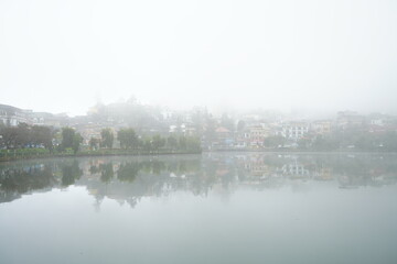  Sa Pa Lake in Sapa, Vietnam - ベトナム サパ サパ湖