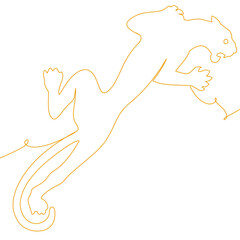 Art line of black panther