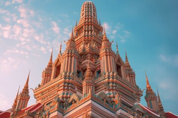 Bangkok, Wat Arun: one of the major attractions of Bangkok, Thailand. Generative AI - obrazy, fototapety, plakaty