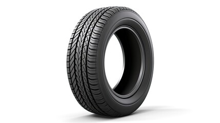 car tire isolated on a white background