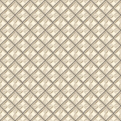 A seamless geometric pattern, and linen fabric texture.