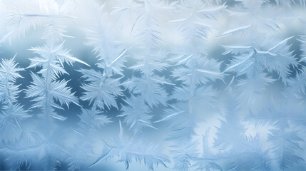 Pattern on window, The delicate patterns created by frost on a windowpane, Frosty Window Christmas scene