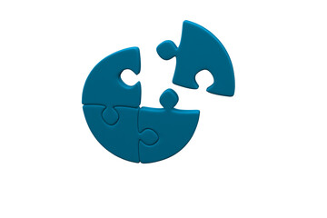 Digital png illustration of blue puzzle pieces on transparent background