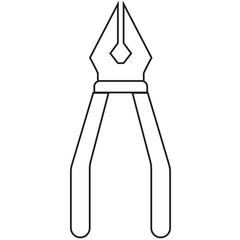 Digital png illustration of white tongs on transparent background