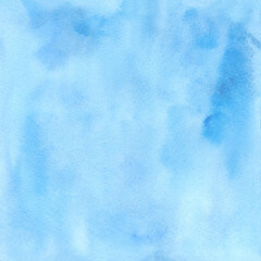 Watercolor Blue Background Wet Textures Hand Painted - 662106845