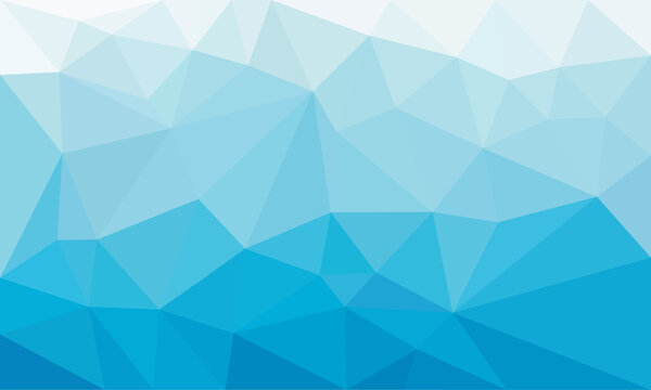 Polygonal triangle background with ice blue color composition.geometric abstract background crystal mosaic pattern.