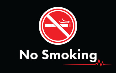 Digital png illustration of no smoking text with prohibition sign on transparent background