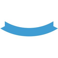 Digital png illustration of blue ribbon with copy space on transparent background