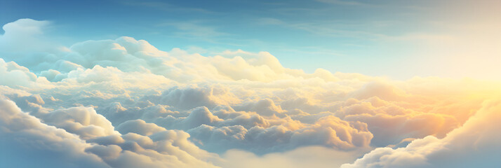 abstract cloudscape background banner