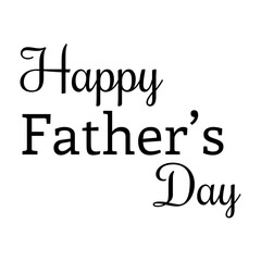Digital png illustration of happy father's day text on transparent background