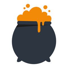 cauldron halloween illustration