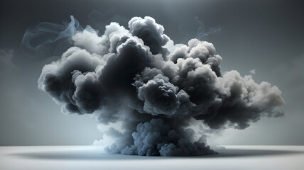 Ethereal Black Smoke Cloud