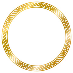 decorative frame vintage circle golden frame ornament illustration isolated on white background  transparent background png file ready to use