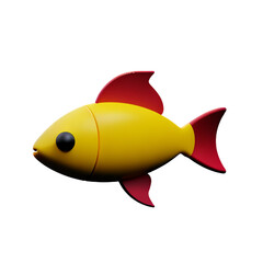 Obraz premium fish on a white background