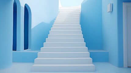 abstract stairs background ai generated