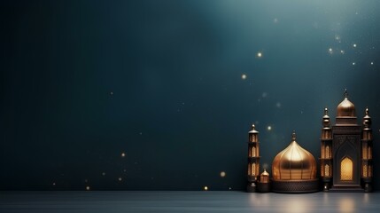 mosque for ramadan kareem ai generated - obrazy, fototapety, plakaty