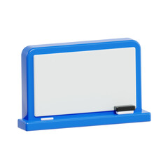 blackboard 3d. High quality render. Education 3d render set. Transparent background