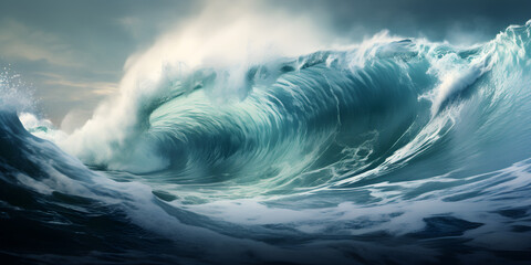 abstract tsunami tidal wave background