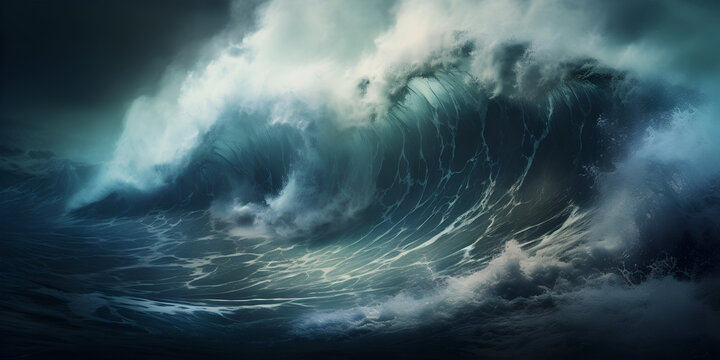 abstract tsunami tidal wave background