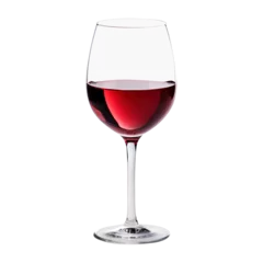 Foto op Plexiglas glass of red wine isolated on transparent background Remove png, Clipping Path © Vector Nazmul