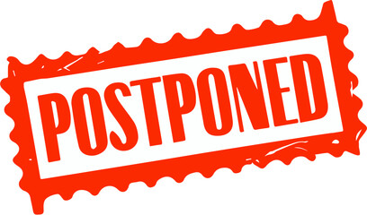 Postponed logo stamp svg