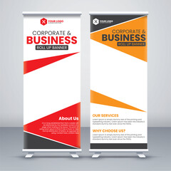 Business Roll Up Banner stand, vertical, abstract background, pull up design, modern x-banner, Presentation concept, Abstract modern roll up background, Vertical roll up template billboard