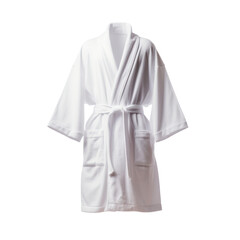 White robe. Isolated on transparent background.