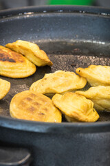 Grilled smoked sheep cheese. Traditional polish local food