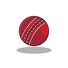 Cricket ball vector 