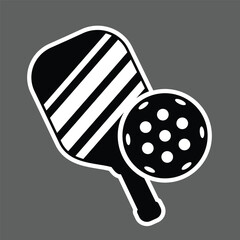 pickleball and padel designs vector