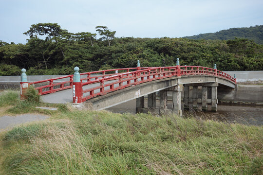 old bridge over the river