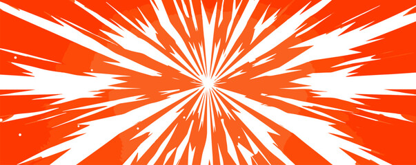 landscape comic style burst background. editable color. three color palette. eps 10 © fusiangkara