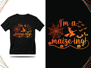 Halloween typography t-shirt design